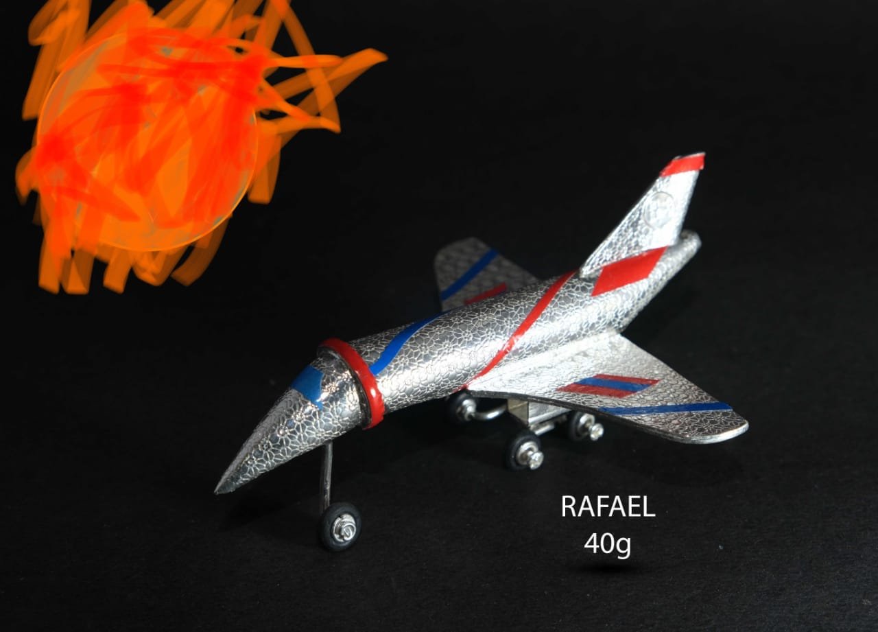 Silver Aeroplane Set