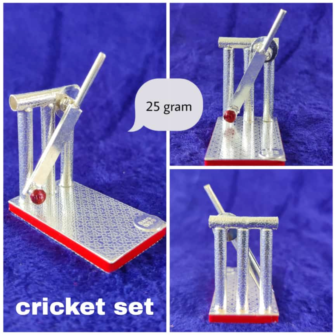 Silver Cricket Set