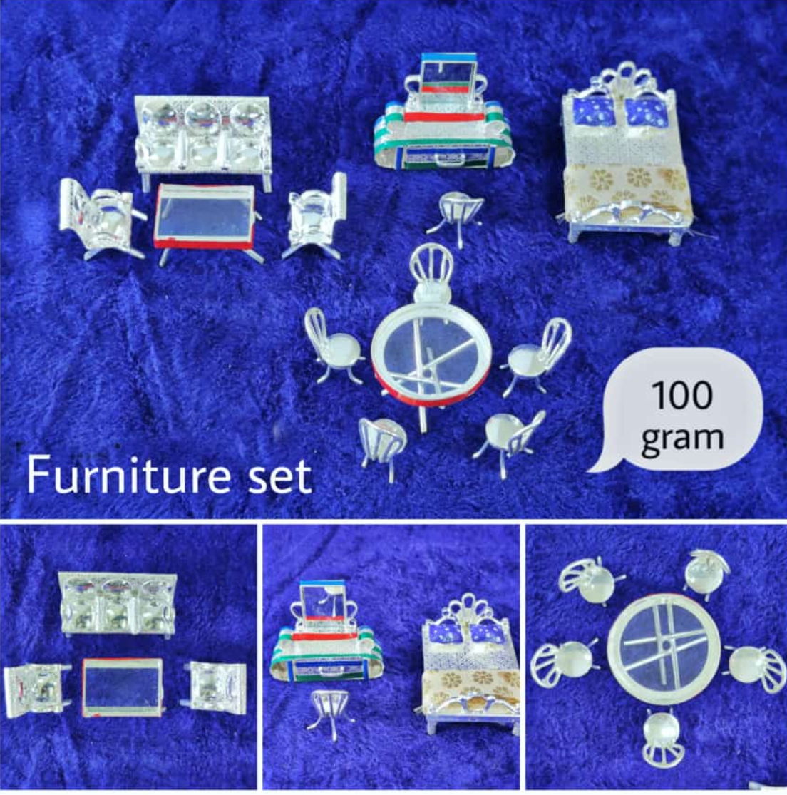 Silver Bedroom Furniture Set