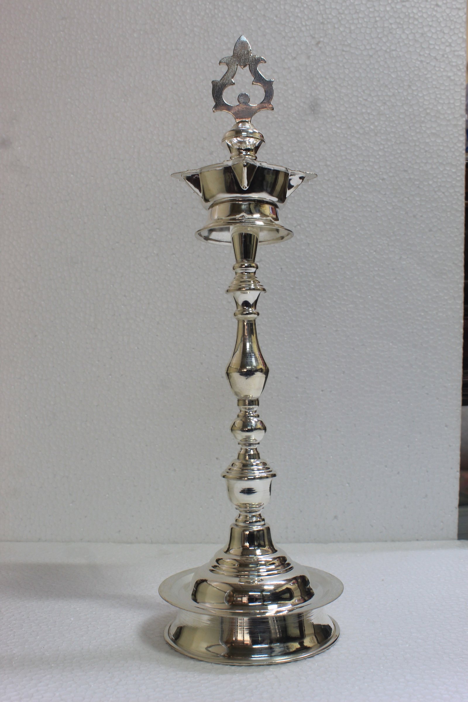 Silver Kuthu Vilaku Pair