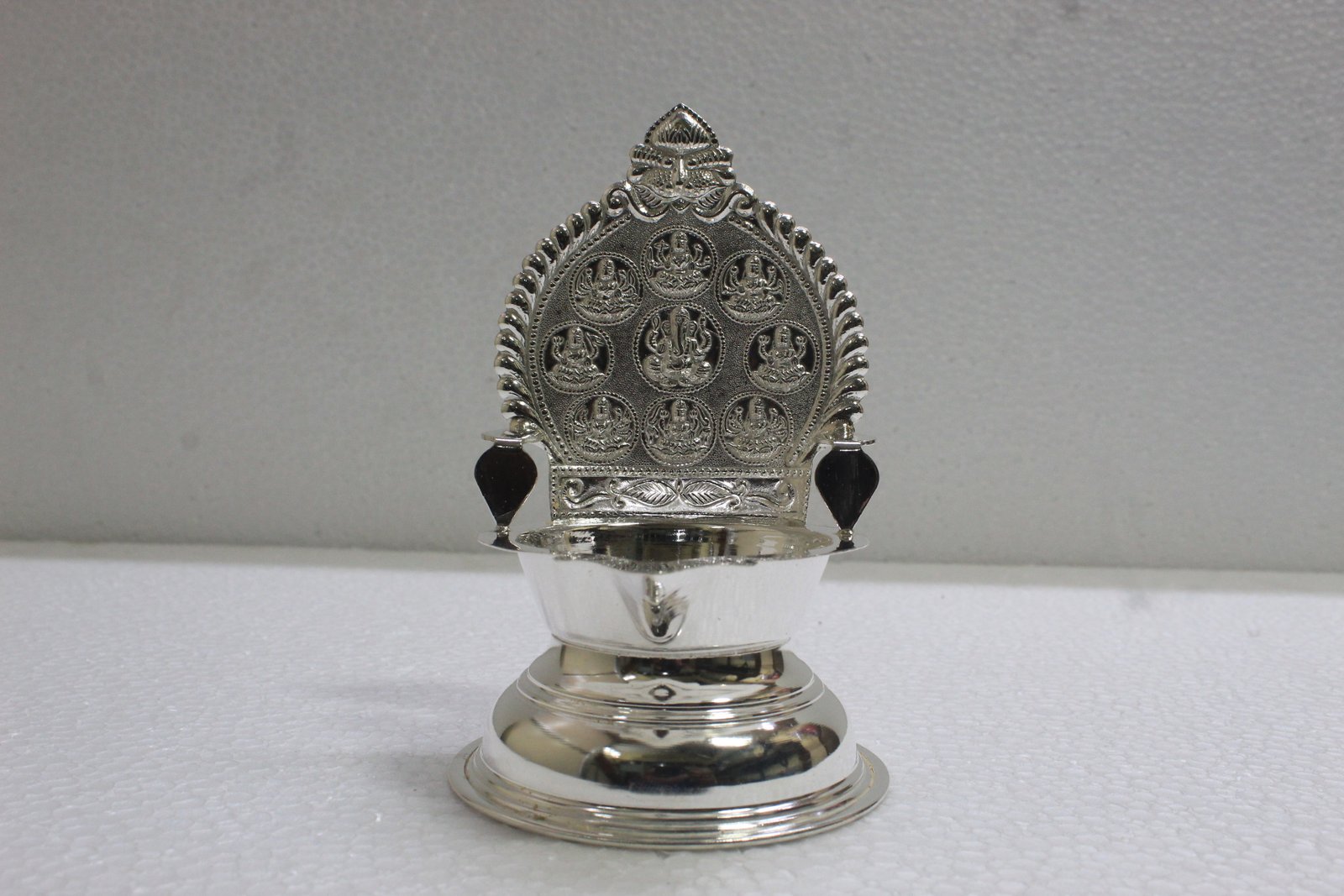 Silver Astalakshmi Kamatchi Lamp