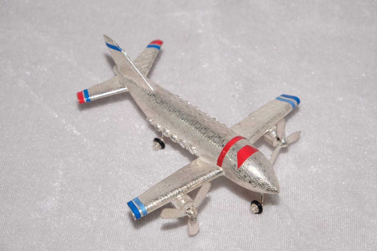 Silver Aeroplane Set