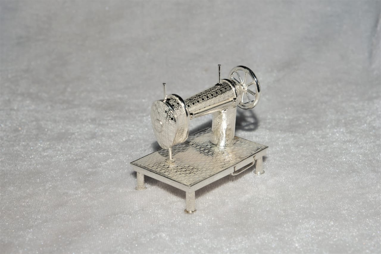 Silver Sewing Machine